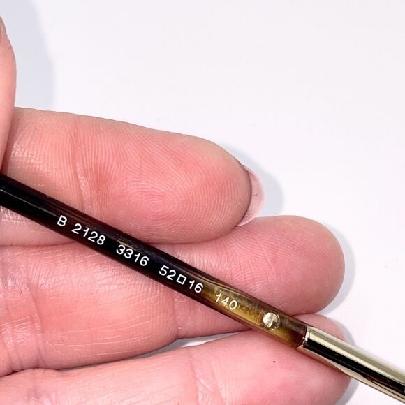 Burberry B2128 3316 Dark Havana Eyeglass Frames Made in Italy 52-16-140 - Picture 9 of 11